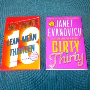 Janet Evanovich: Dirty Thirty AND Lean Mean Thirteen Hardbacks Set of 2